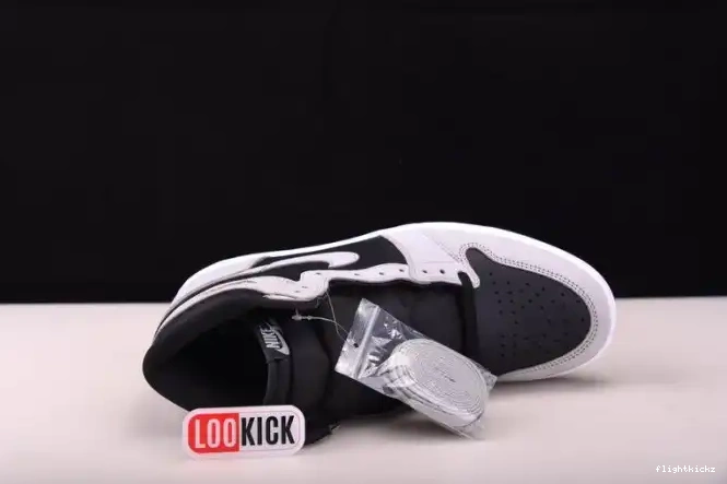 White Grey 1 Jordan Light Smoke Air 555088-035 High Retro Black 0605
